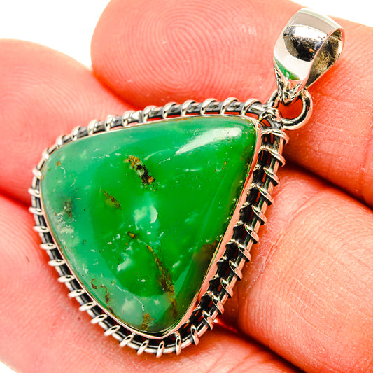 Chrysoprase Pendants handcrafted by Ana Silver Co - PD31188