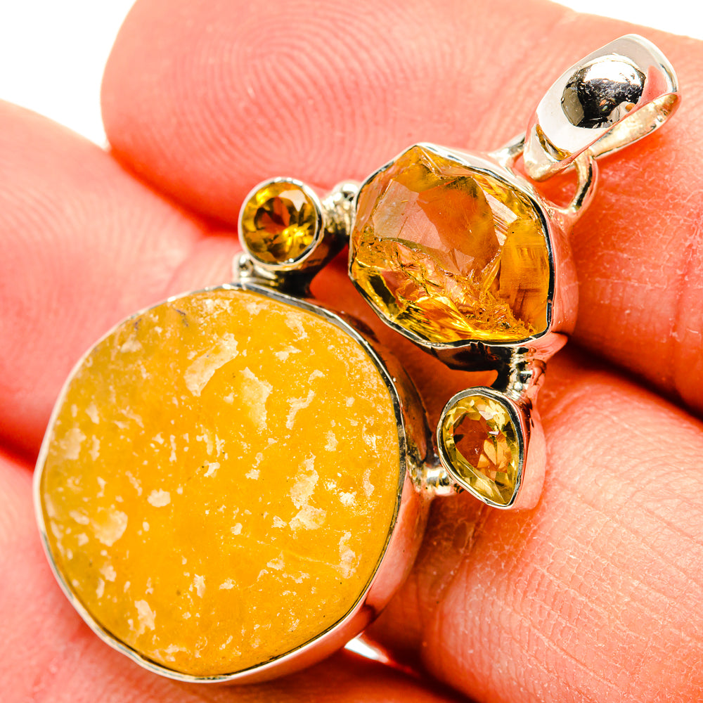 Citrine Pendants handcrafted by Ana Silver Co - PD31190