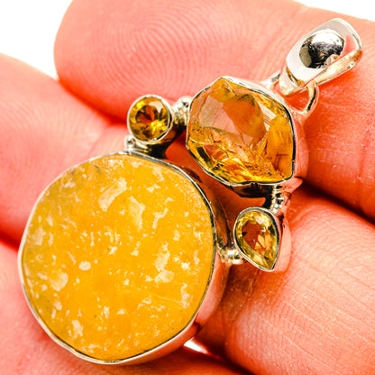 Citrine Pendants handcrafted by Ana Silver Co - PD31190
