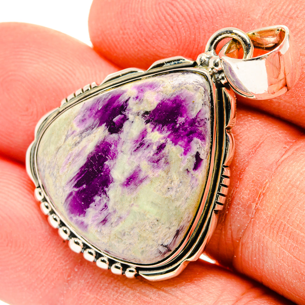 Lepidolite Pendants handcrafted by Ana Silver Co - PD31196