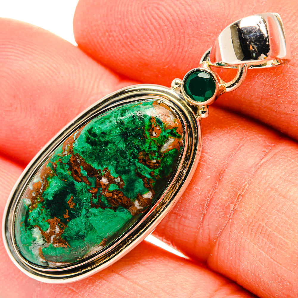 Malachite Pendants handcrafted by Ana Silver Co - PD31201