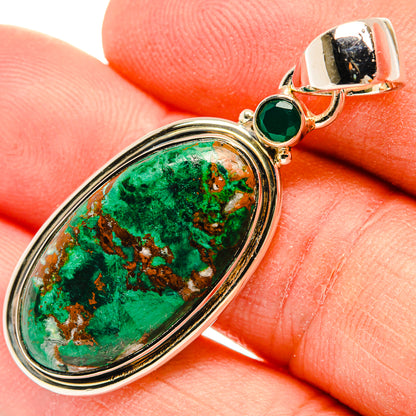 Malachite Pendants handcrafted by Ana Silver Co - PD31201