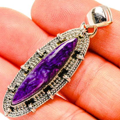 Charoite Pendants handcrafted by Ana Silver Co - PD31207
