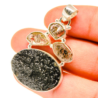 Tektite Pendants handcrafted by Ana Silver Co - PD3121