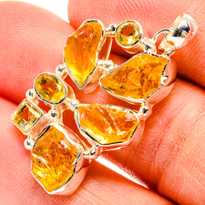 Citrine Pendants handcrafted by Ana Silver Co - PD31219