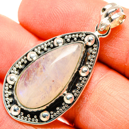 Rainbow Moonstone Pendants handcrafted by Ana Silver Co - PD31221