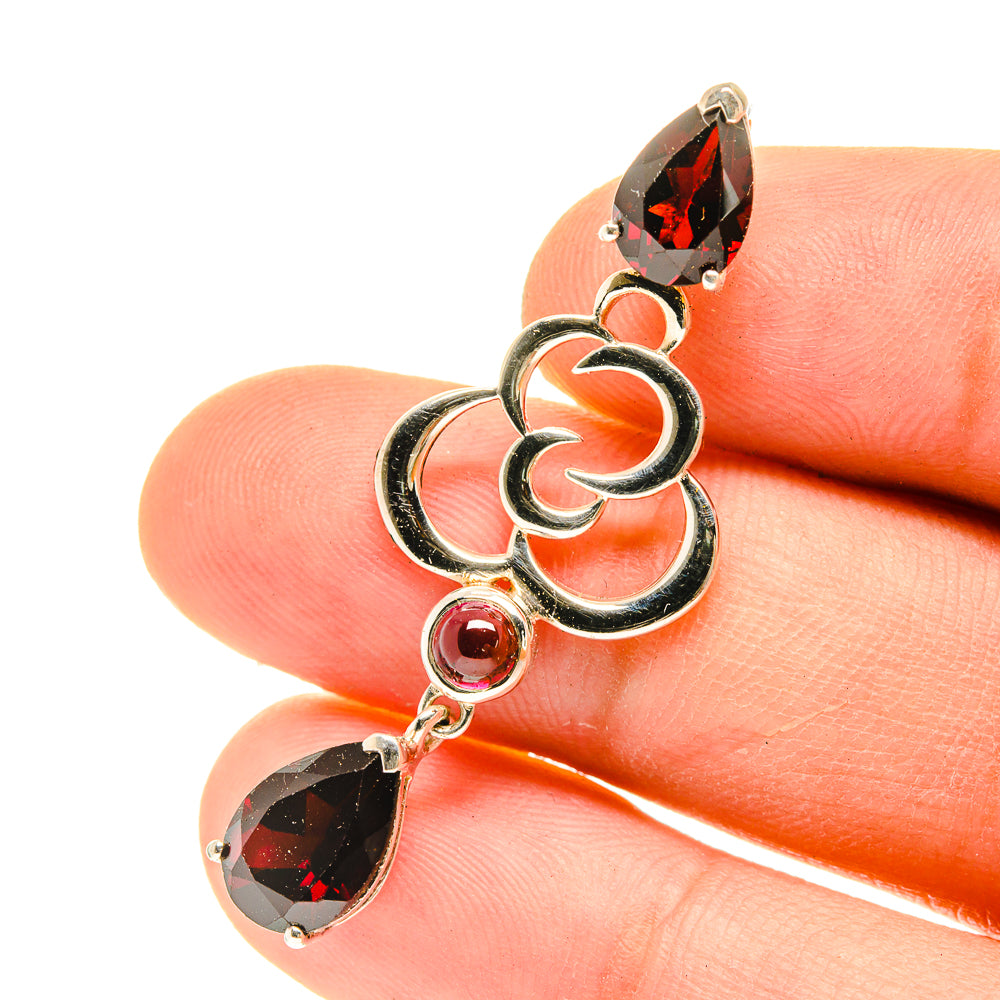 Garnet Pendants handcrafted by Ana Silver Co - PD3123