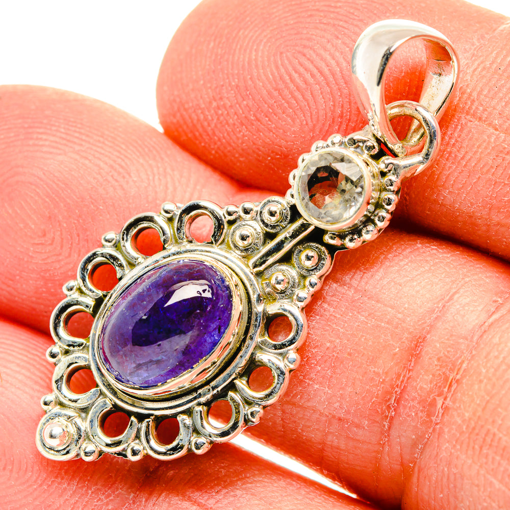 Tanzanite Pendants handcrafted by Ana Silver Co - PD31238