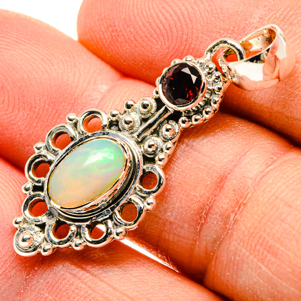 Ethiopian Opal Pendants handcrafted by Ana Silver Co - PD31240