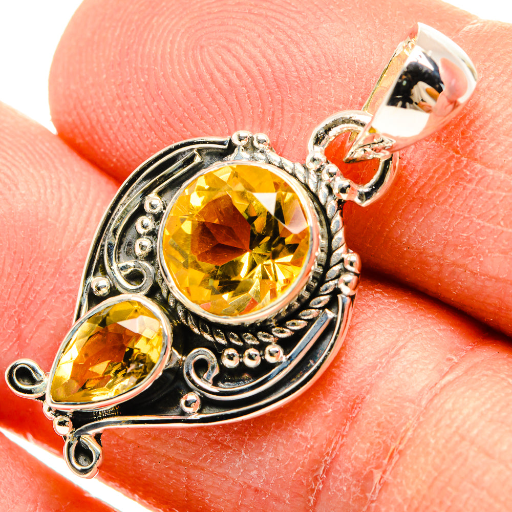 Citrine Pendants handcrafted by Ana Silver Co - PD31242
