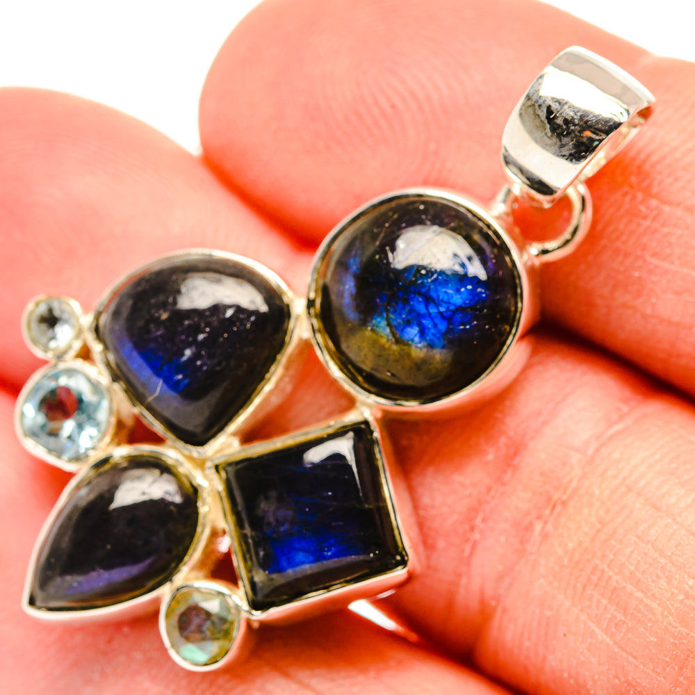 Labradorite Pendants handcrafted by Ana Silver Co - PD31243