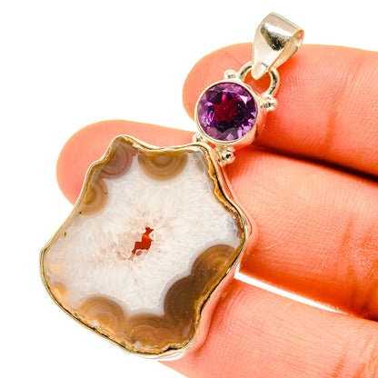 Geode Slice Pendants handcrafted by Ana Silver Co - PD3125