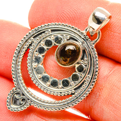 Mexican Fire Agate Pendants handcrafted by Ana Silver Co - PD31255