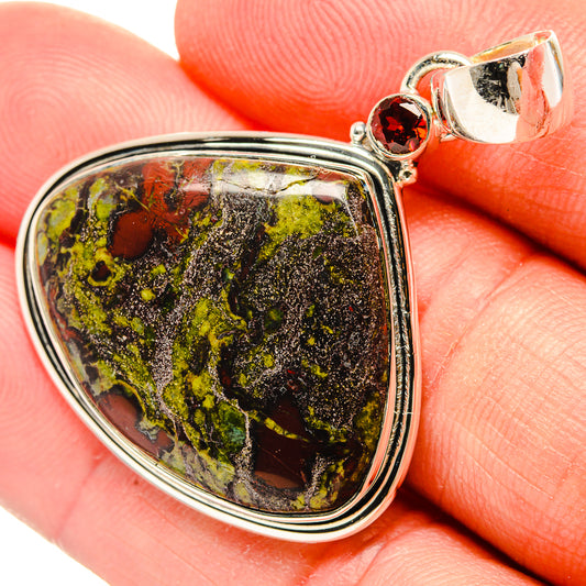 Rainforest Jasper Pendants handcrafted by Ana Silver Co - PD31258