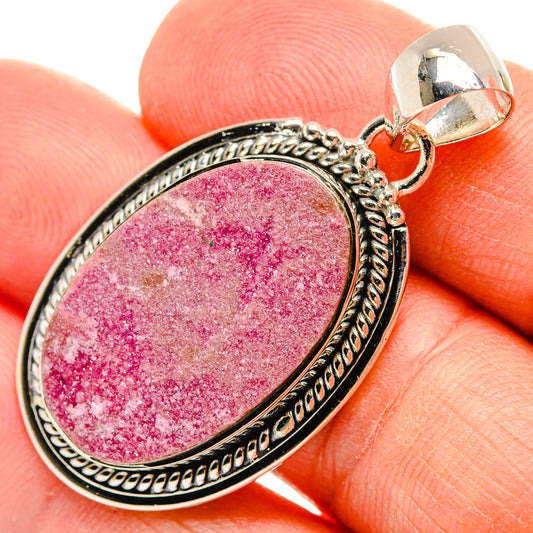 Cobalto Calcite Druzy Pendants handcrafted by Ana Silver Co - PD31266