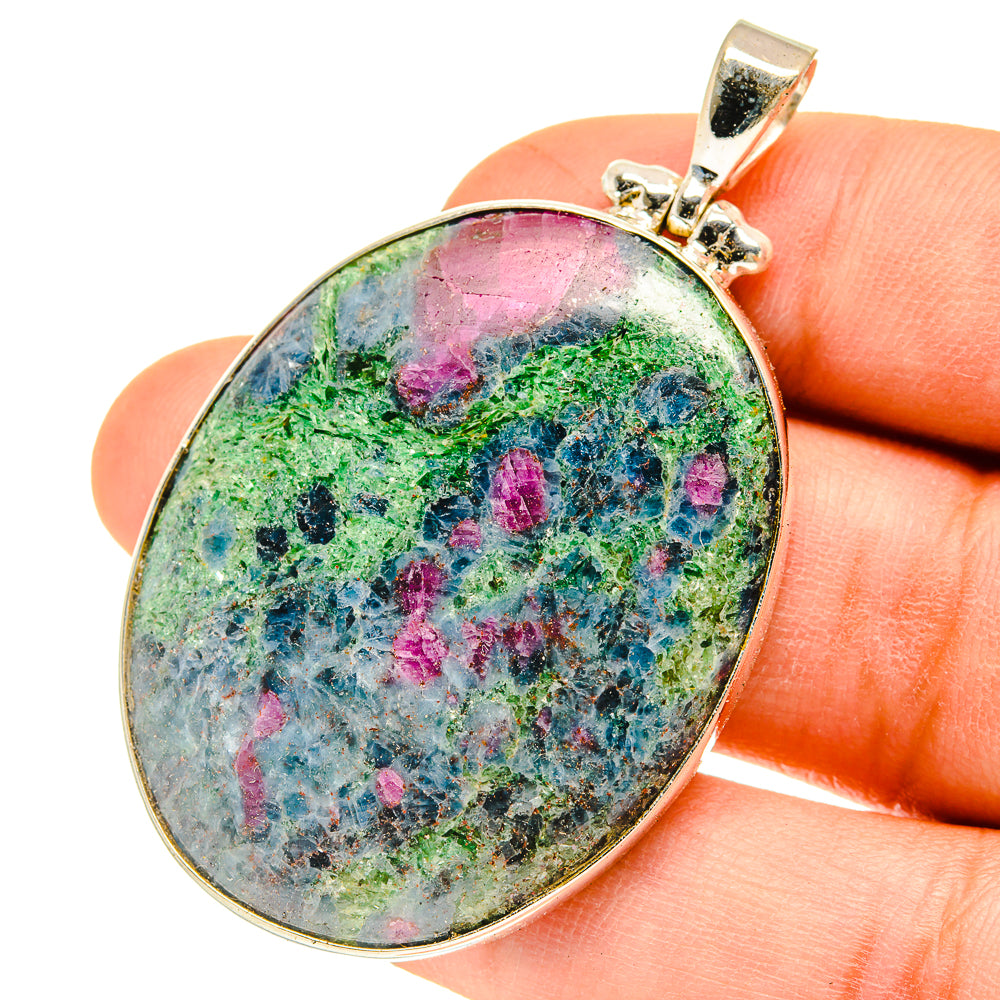 Ruby Fuchsite Pendants handcrafted by Ana Silver Co - PD3127