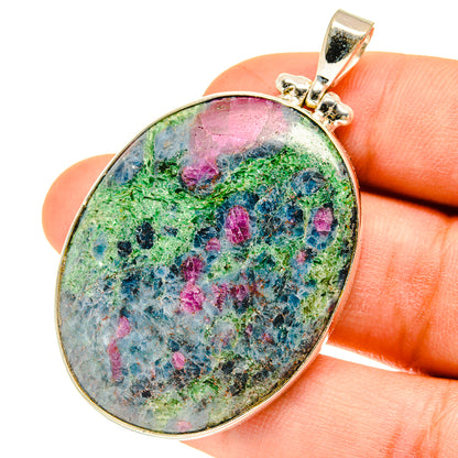 Ruby Fuchsite Pendants handcrafted by Ana Silver Co - PD3127