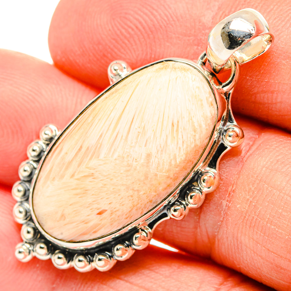 Scolecite Pendants handcrafted by Ana Silver Co - PD31274