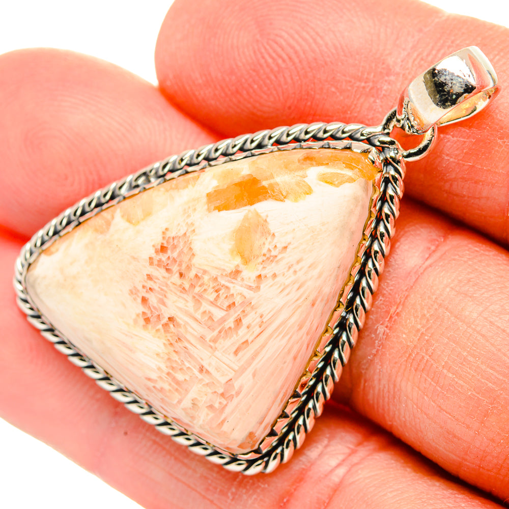 Scolecite Pendants handcrafted by Ana Silver Co - PD31283