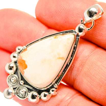 Scolecite Pendants handcrafted by Ana Silver Co - PD31290