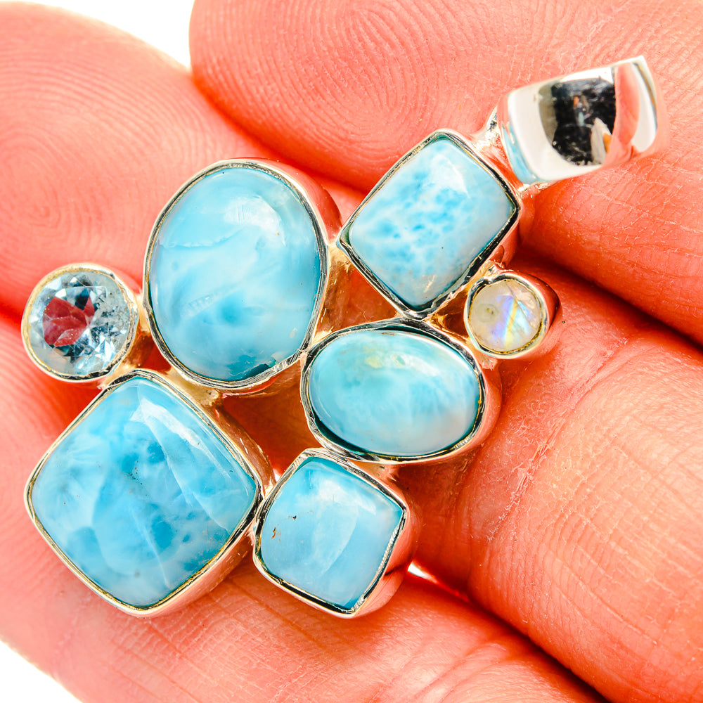 Larimar Pendants handcrafted by Ana Silver Co - PD31295