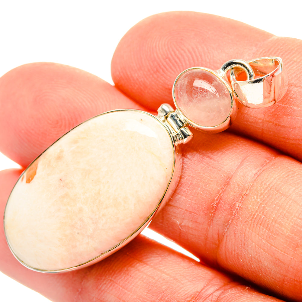 Scolecite Pendants handcrafted by Ana Silver Co - PD31302