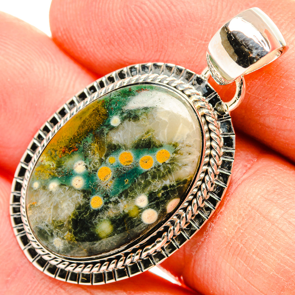 Ocean Jasper Pendants handcrafted by Ana Silver Co - PD31307