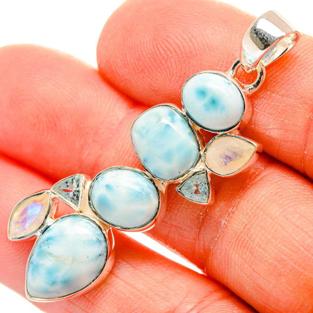 Larimar Pendants handcrafted by Ana Silver Co - PD31308