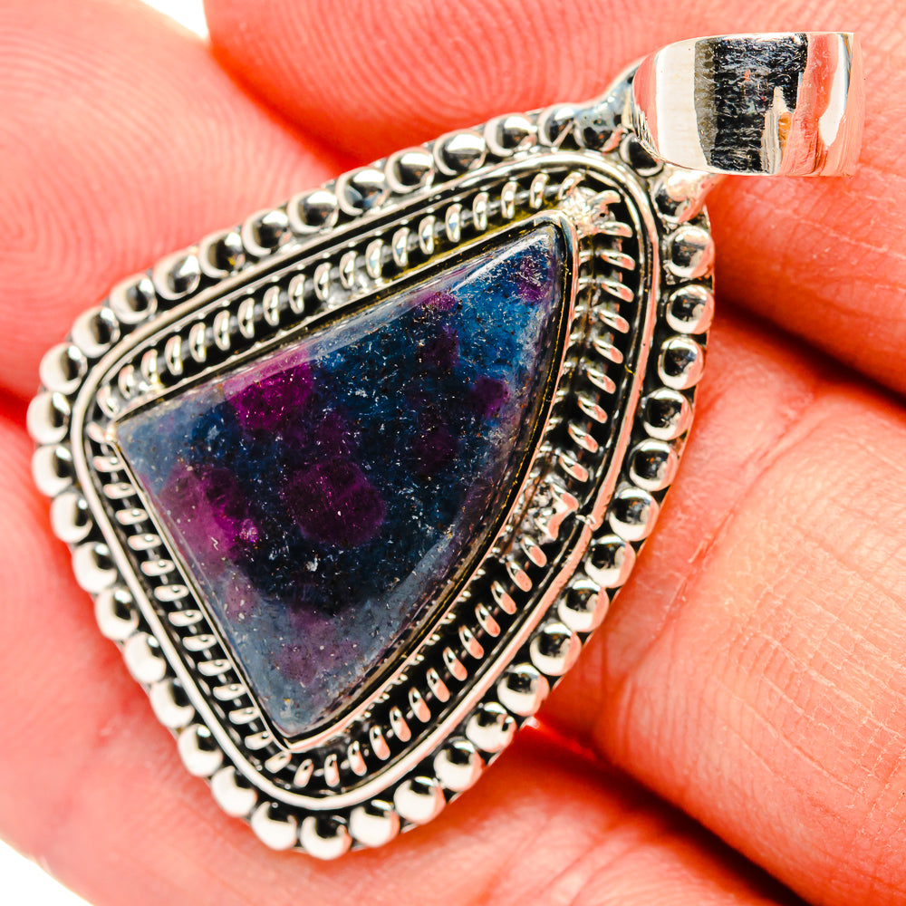 Ruby Fuchsite Pendants handcrafted by Ana Silver Co - PD31309