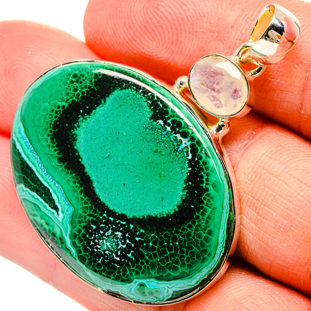 Malachite Pendants handcrafted by Ana Silver Co - PD31311