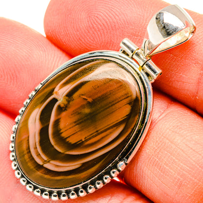Botswana Agate Pendants handcrafted by Ana Silver Co - PD31313