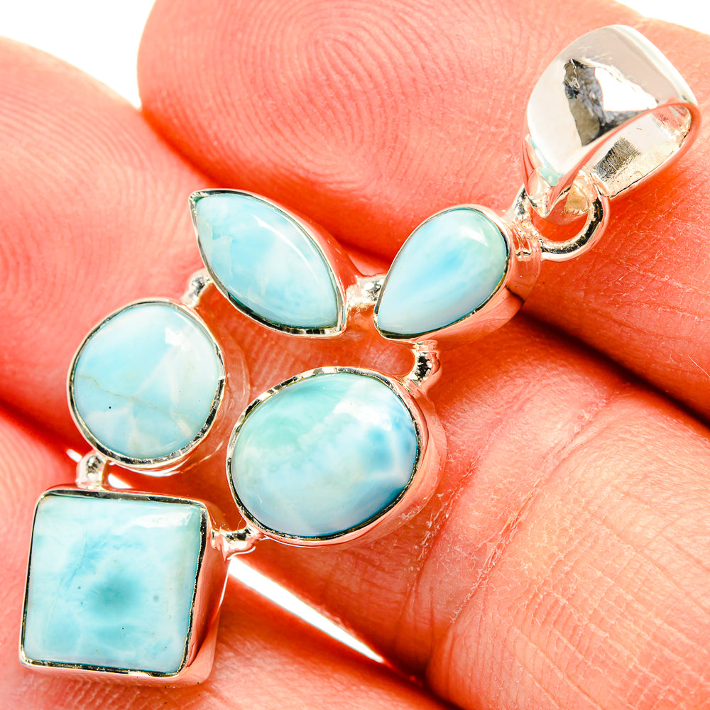 Larimar Pendants handcrafted by Ana Silver Co - PD31316