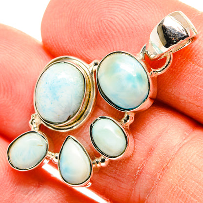 Larimar Pendants handcrafted by Ana Silver Co - PD31317