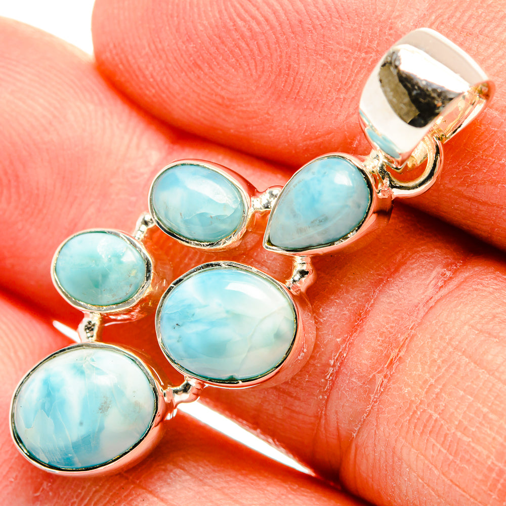 Larimar Pendants handcrafted by Ana Silver Co - PD31318