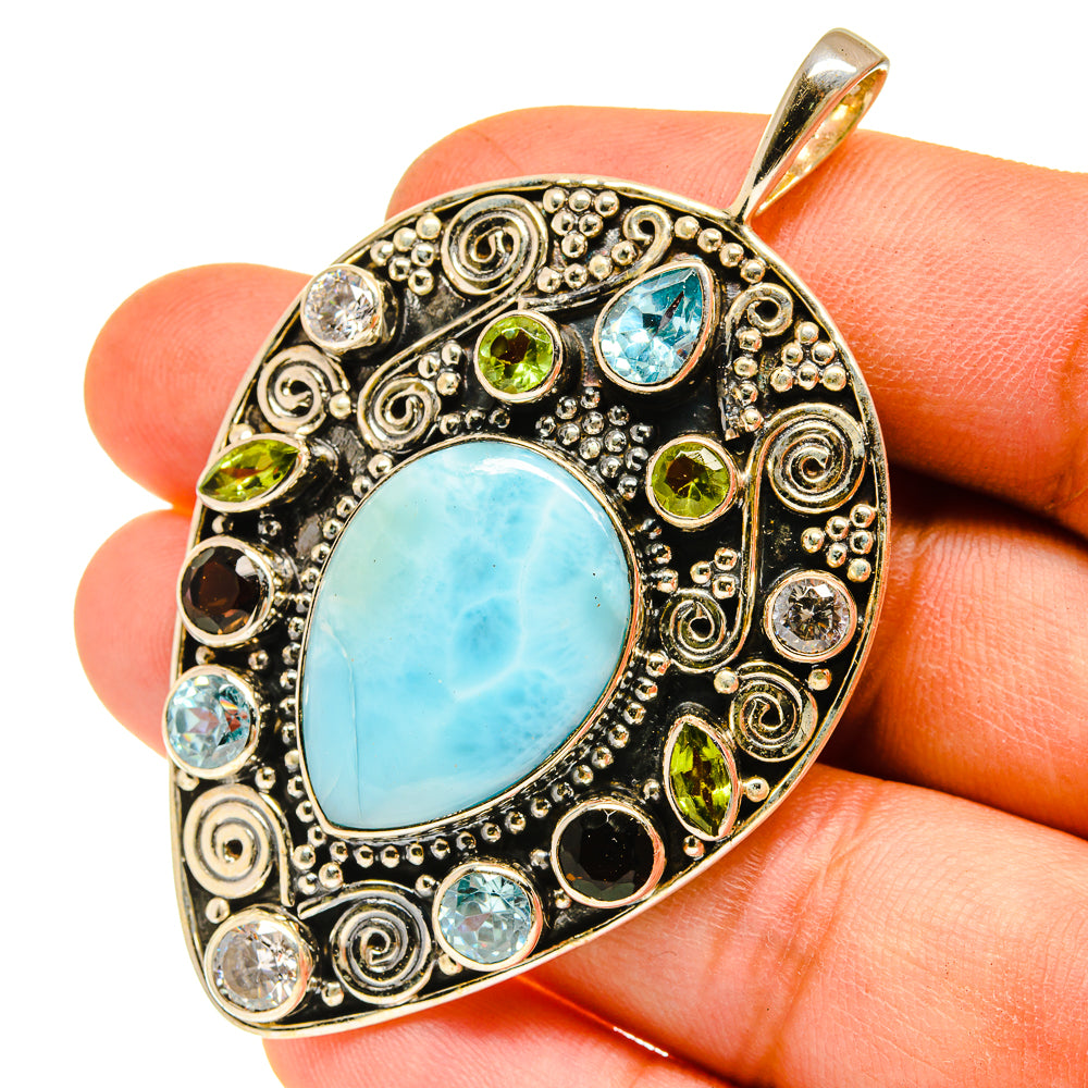 Larimar Pendants handcrafted by Ana Silver Co - PD3132