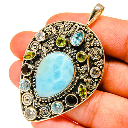 Larimar Pendants handcrafted by Ana Silver Co - PD3132