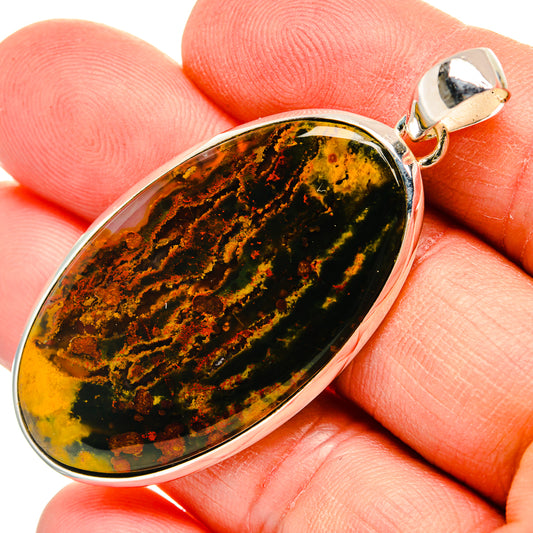Bloodstone Pendants handcrafted by Ana Silver Co - PD31324