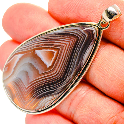 Botswana Agate Pendants handcrafted by Ana Silver Co - PD31331