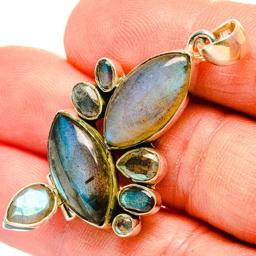 Labradorite Pendants handcrafted by Ana Silver Co - PD31337