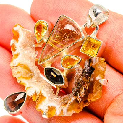 Geode Slice Pendants handcrafted by Ana Silver Co - PD31340
