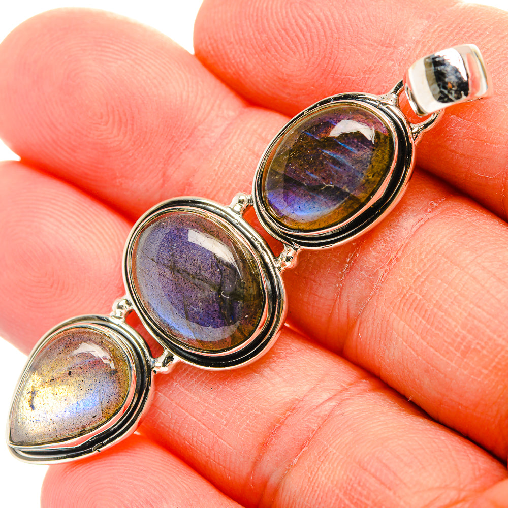 Labradorite Pendants handcrafted by Ana Silver Co - PD31345