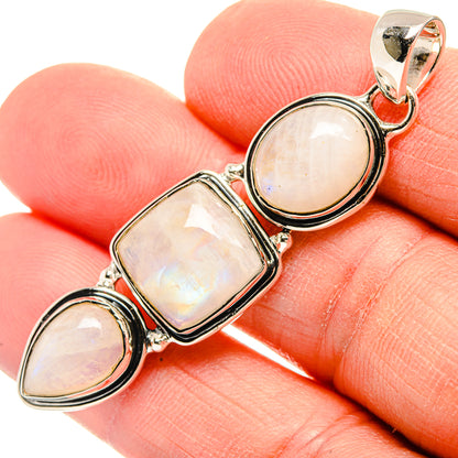 Rainbow Moonstone Pendants handcrafted by Ana Silver Co - PD31346