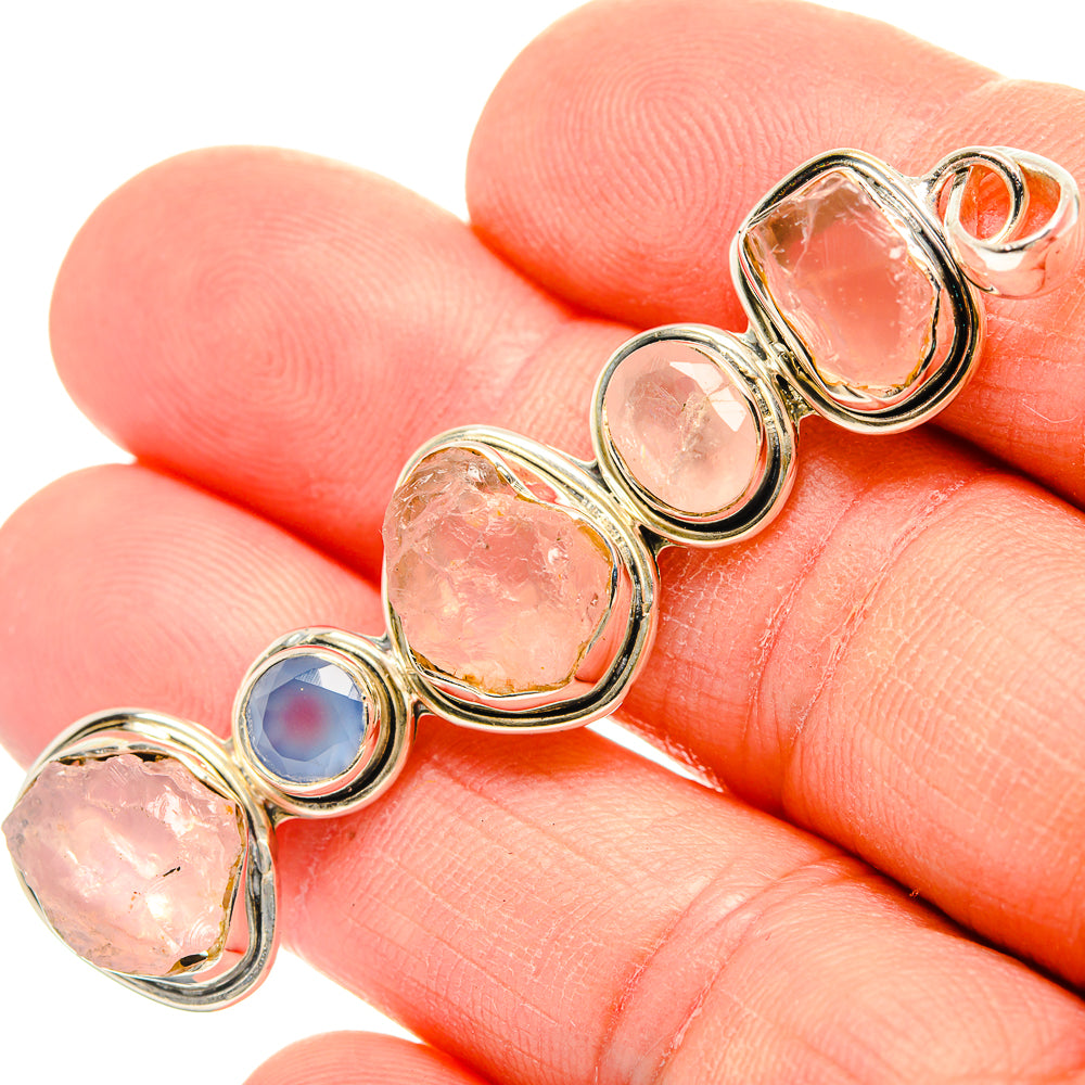 Rose Quartz Pendants handcrafted by Ana Silver Co - PD31351
