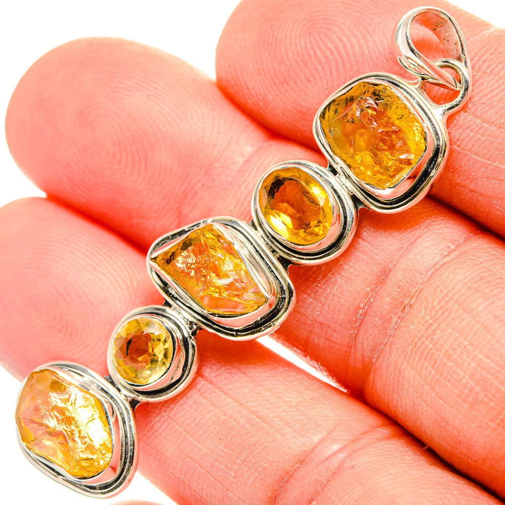 Citrine Pendants handcrafted by Ana Silver Co - PD31352