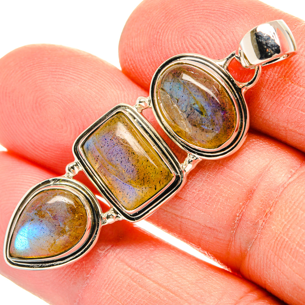 Labradorite Pendants handcrafted by Ana Silver Co - PD31357