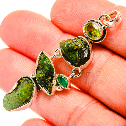Chrome Diopside Pendants handcrafted by Ana Silver Co - PD31358