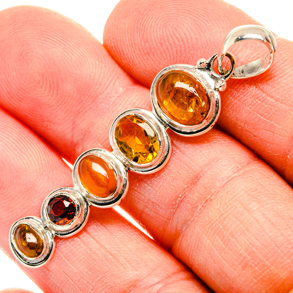 Sunstone Pendants handcrafted by Ana Silver Co - PD31359