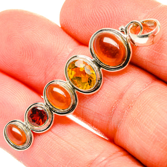 Carnelian Pendants handcrafted by Ana Silver Co - PD31366