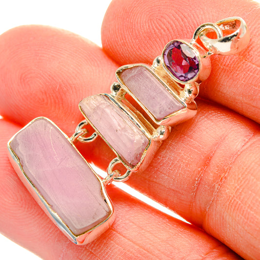 Kunzite Pendants handcrafted by Ana Silver Co - PD31369