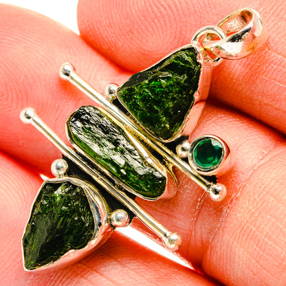 Chrome Diopside Pendants handcrafted by Ana Silver Co - PD31370